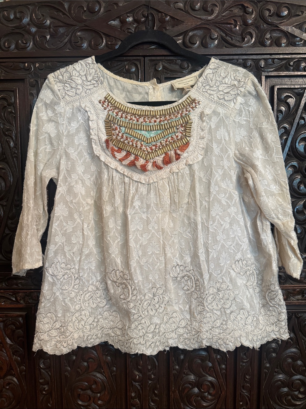 Moilinette Soeurs By Anthropology With Beaded Yolk Size 6